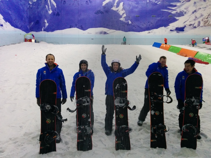 The Manchester Team Goes Snowboarding